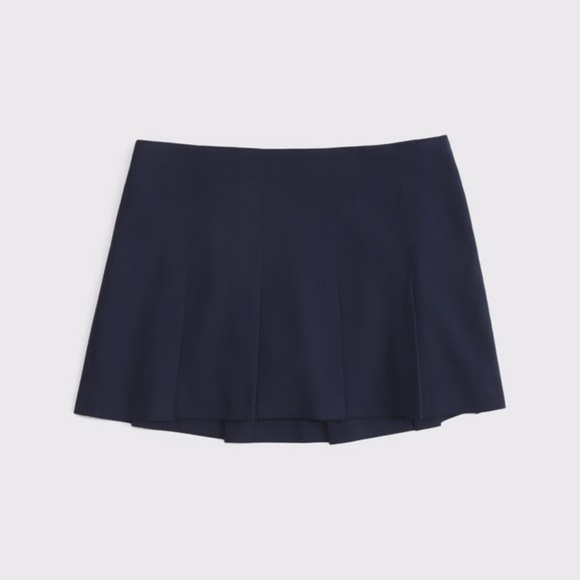 Abercrombie & Fitch Dresses & Skirts - Abercrombie Mid-Rise Pleated Mini Skirt - Dark Indigo